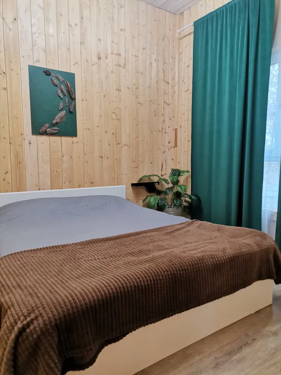 Дом у берёзы с баней в тихом месте возле леса и реки