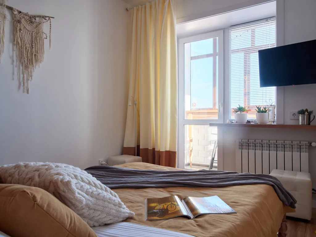 Квартира-студия с шикарным видом на город и реку