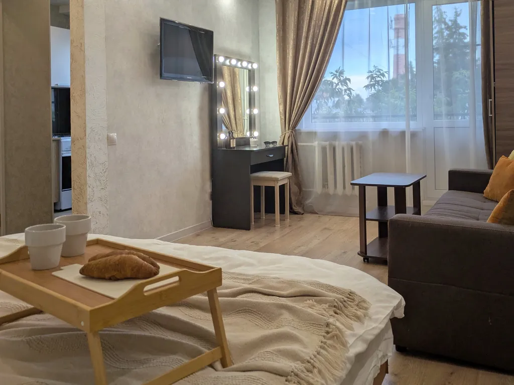 Светлая квартира в центре, рядом с фонтаном