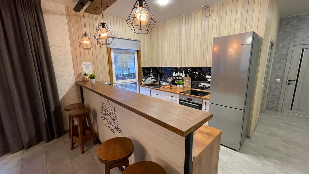 Yousinn, шале lucky house рядом с горнолыжкой манжерок, сауна