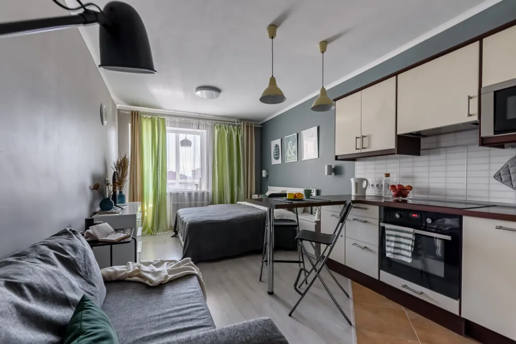 Квартира Апартаменты место силы - green gray studio — Санкт-Петербург