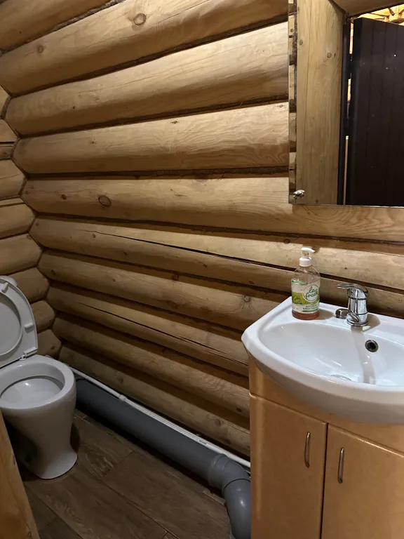 Дом с баней в сосновом бору на озере