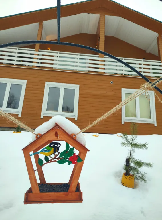 Просторный коттедж у озера с шикарным видом для большой компании