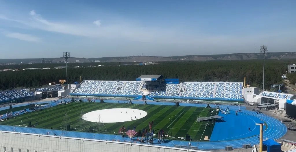 Студия с видом на стадион, парк