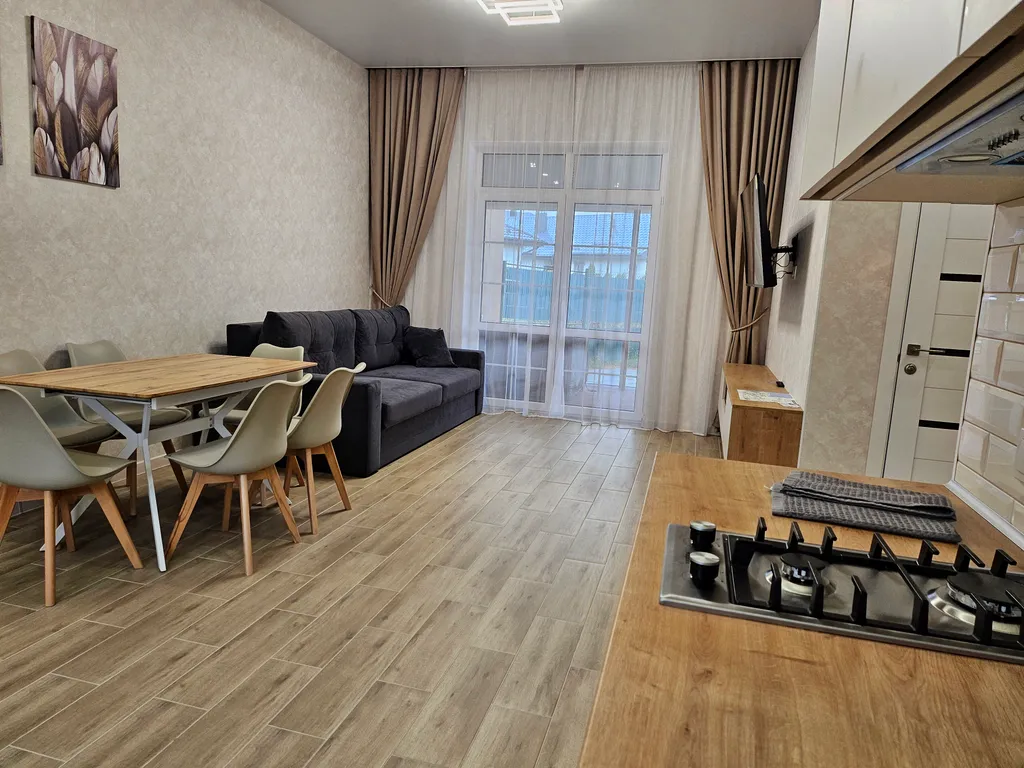 Домик у моря с зоной барбекю