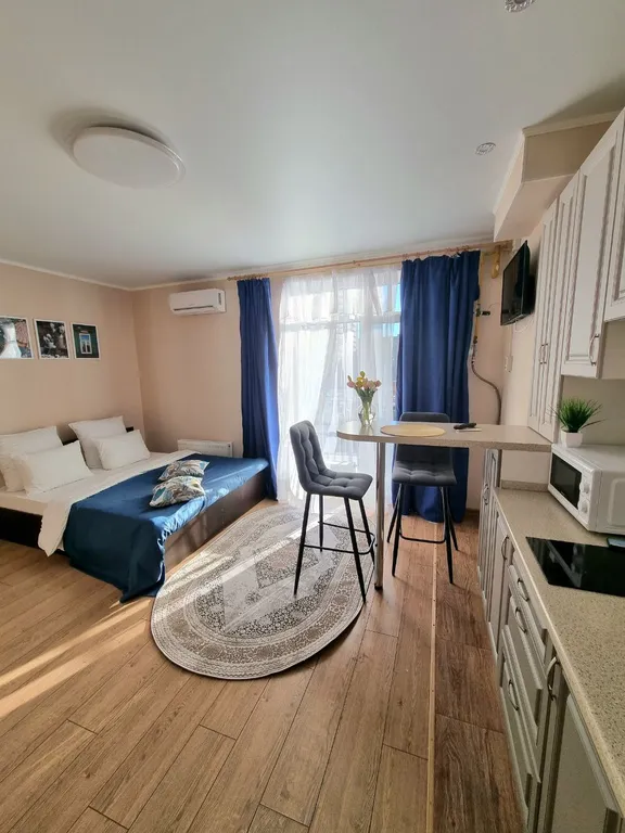 Уютная студия в ЖК "Сердце Каспия" (район Эллинга)  (Уютный Дом)