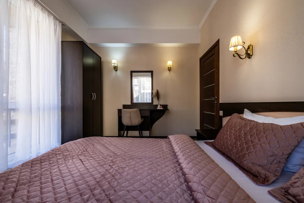 Апартаменты на 3 этаже, двойной балкон