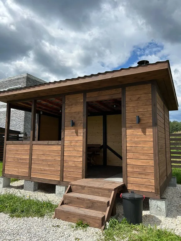 Уютный дом с баней и чаном