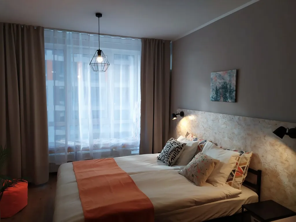 Новая студия с дизайнерским ремонтом в стиле скандинавский лофт