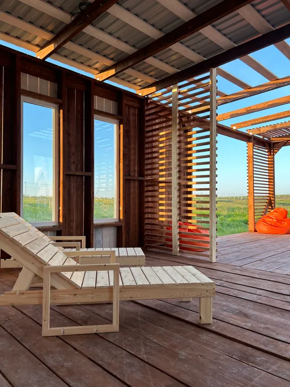 Новый a-frame с видом на море