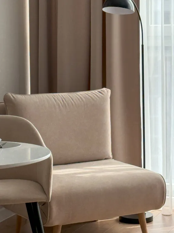 Ваниль- стильная студия в ЖК Самолет