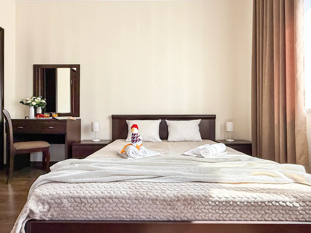 Квартира Квартира Двухместный делюкс с балконом в 3 минутах до моря, в центре с парковкой — Геленджик