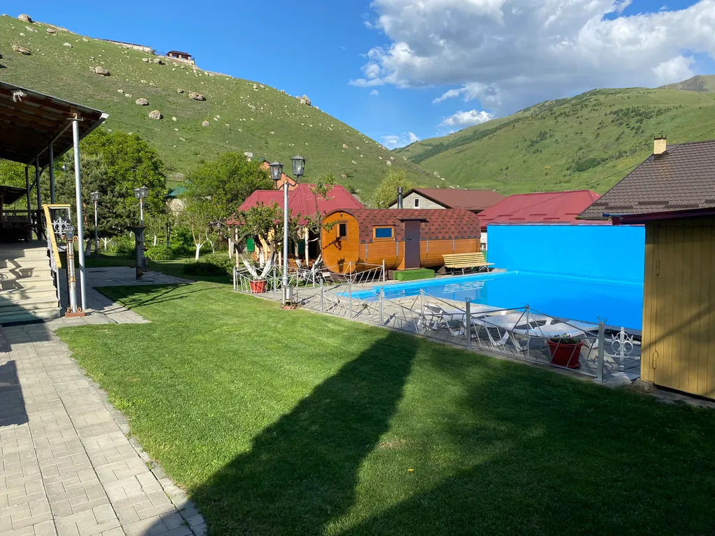 Домик с подогреваемым бассейном и уютной банькой