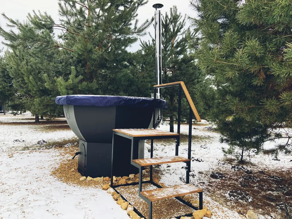 Уютный дом в скандинавском стиле среди сосен с сауной