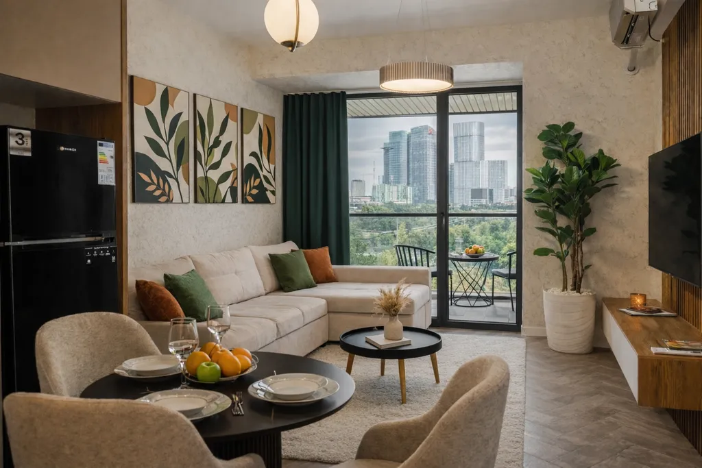 Уютные апартаменты бизнес-класса с панорамным видом в сердце Ташкента