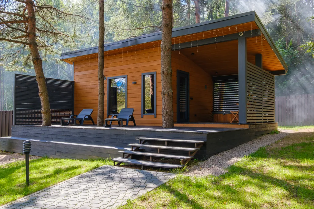 Эстетичное шале в лесу с безлимитом на баню и купель