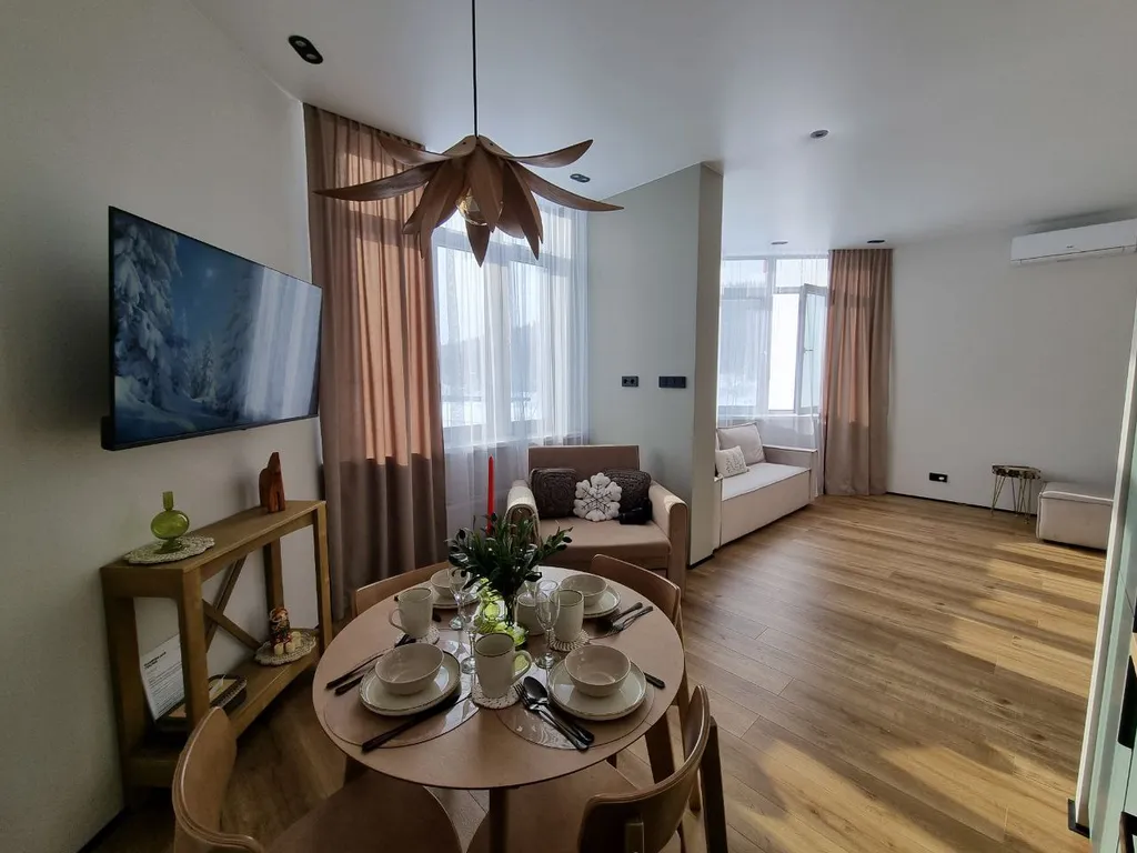 Квартира Стильная и современная квартира-студия с тёплым паркингом — Шерегеш