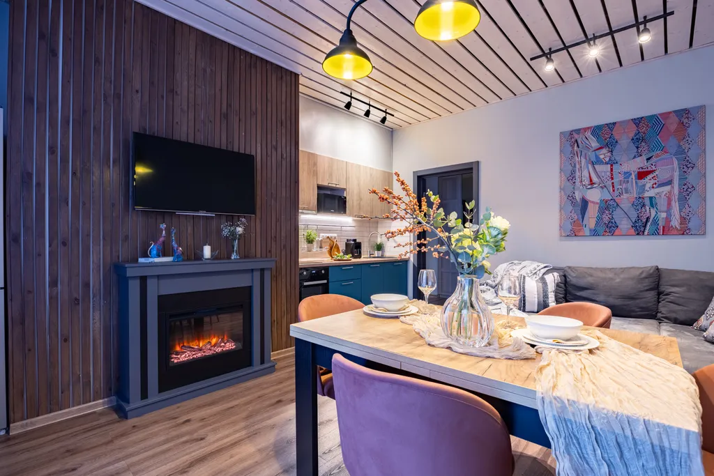 Апартаменты Лукоморье с камином, террасой, ваше пространство у склонов