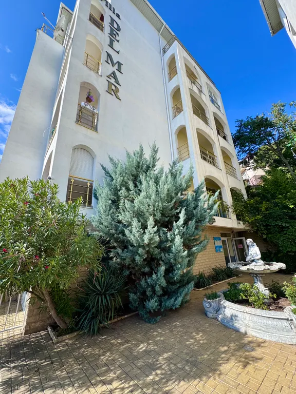 Квартира-студия в ЖК ВиллаДельМар с балконом и видом на море в Гаспре