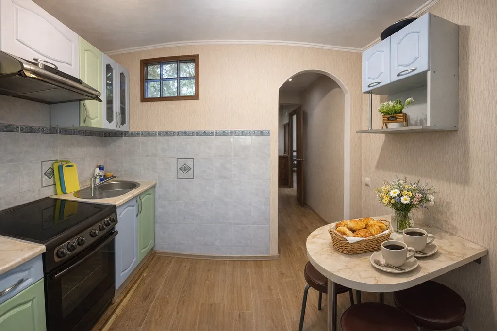 Трёхкомнатная квартира в центре города