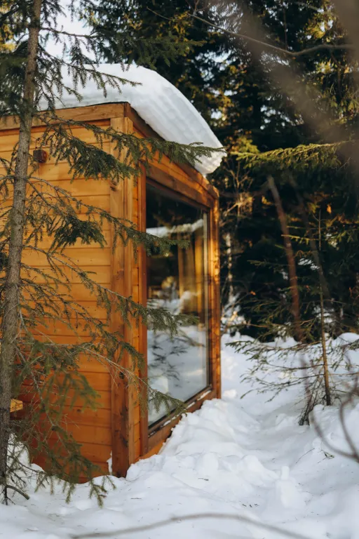 Домик для двоих с горячей купелью (шерегеш)