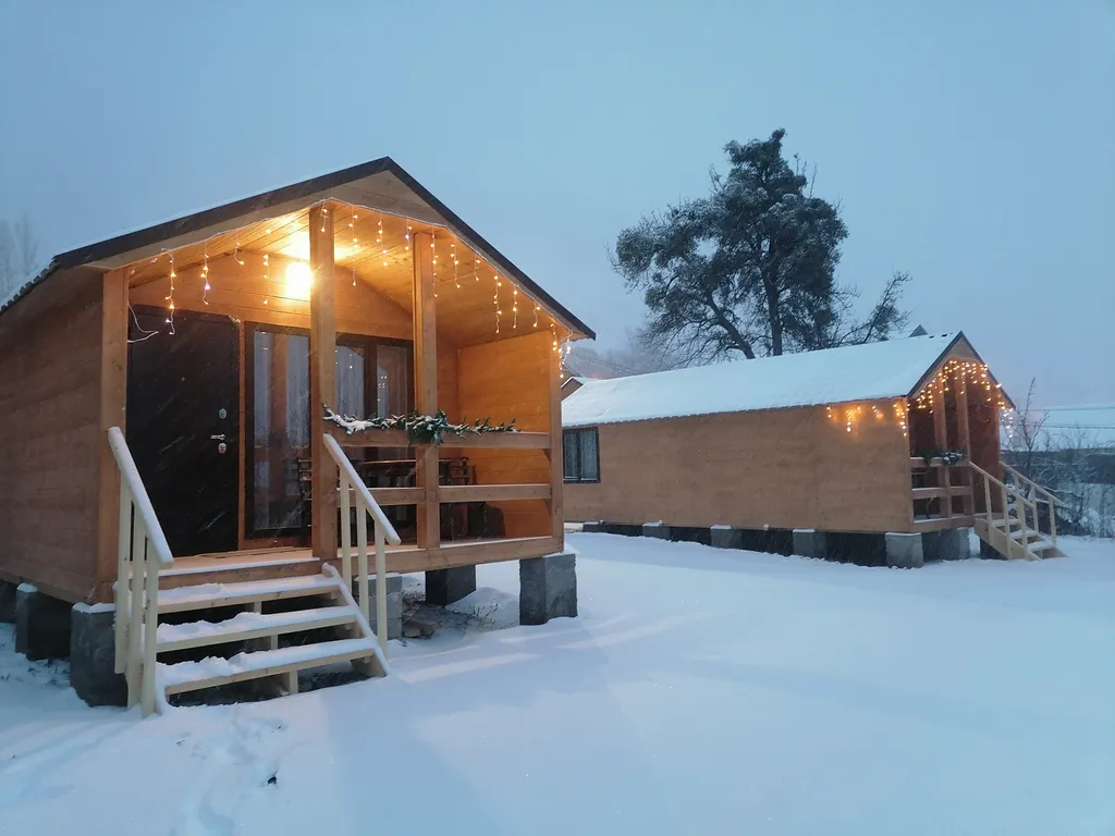 Коттедж Барнхаус с видом на красивый пейзаж Домбайских гор — Теберда