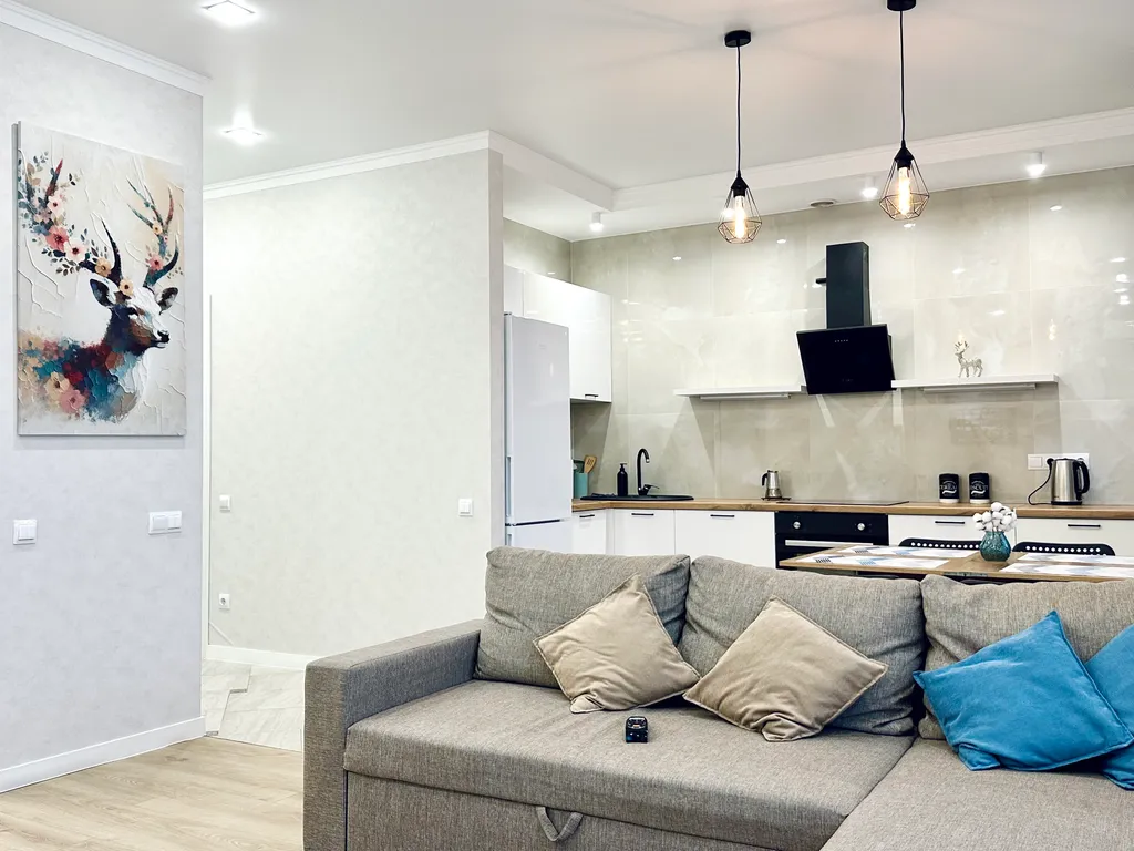 Квартира Стильные апартаменты с потрясающим видом на реку Кубань — Краснодар