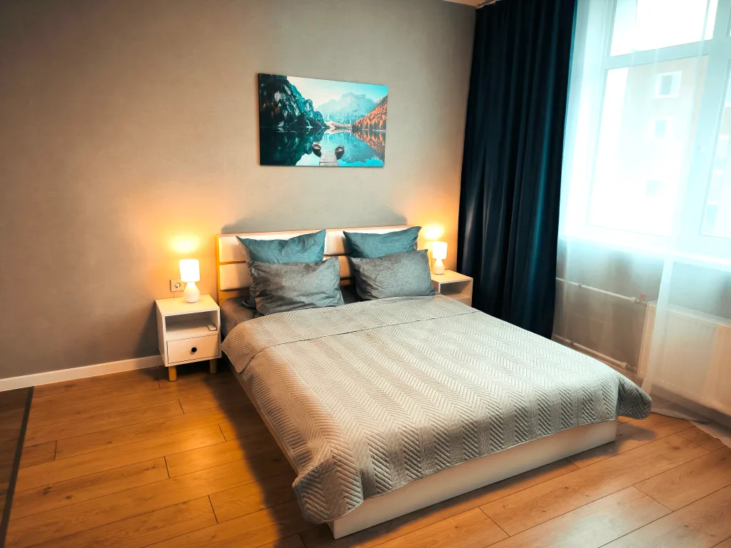 Уютная квартира с современным ремонтом, в новом доме.