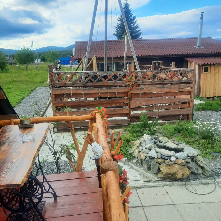 Коттедж Дом-шалаш в русском стиле — Кытлым