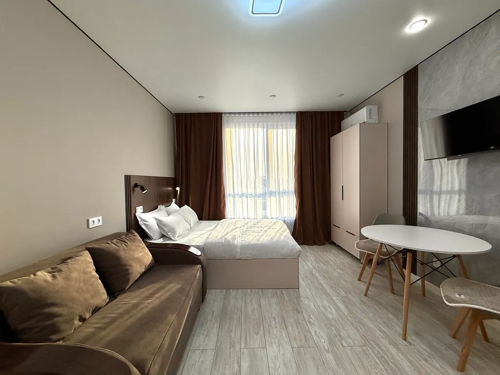 Новая квартира-студия в жк Раимбек