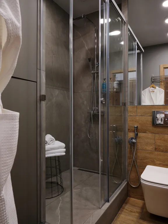 Уютнейшая студия с шикарным видом на панораму города и реку