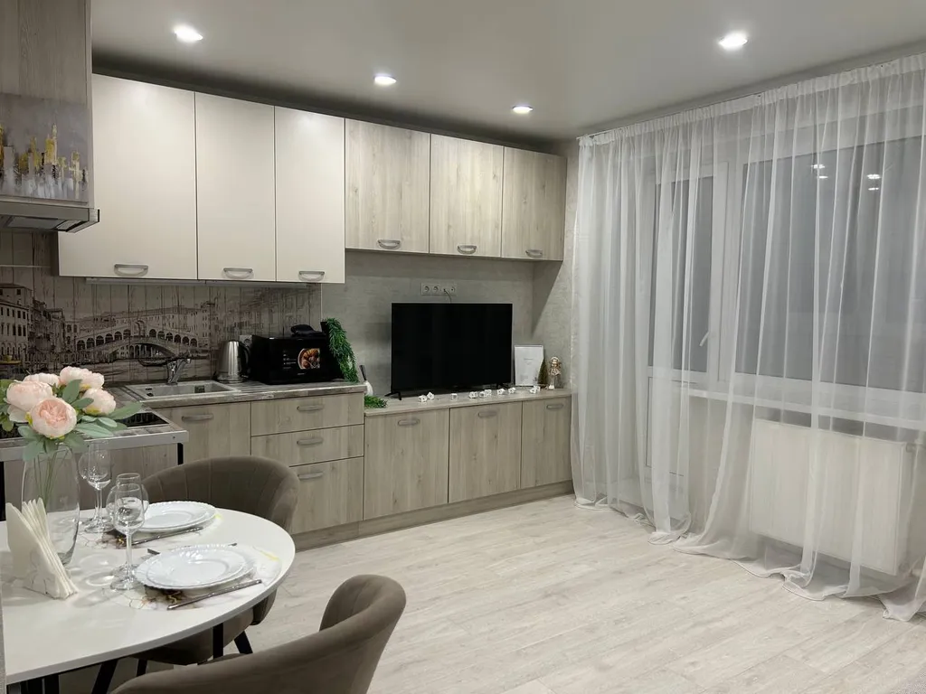 Студия с видом на Волгу на 10 этаже