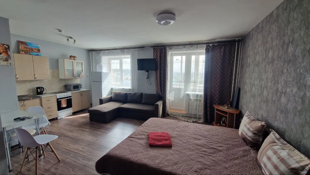 Студия с шикарным видом на реку Ангару