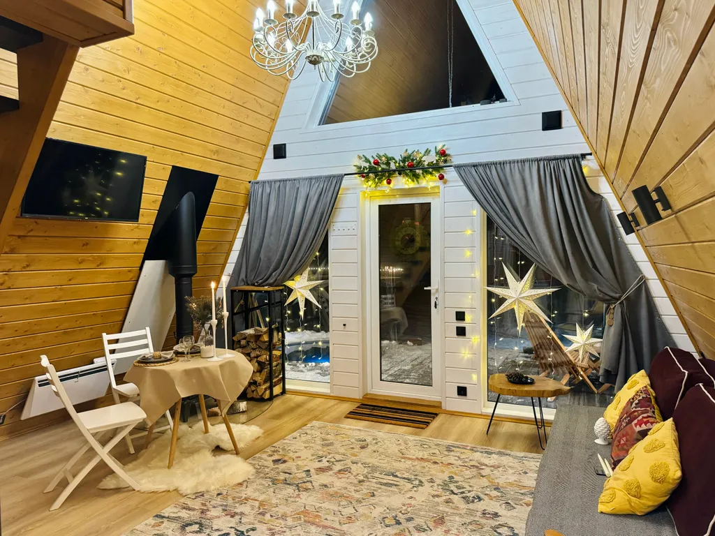 Коттедж Дом Афрейм светлый с подогреваемой купелью Лисичкино — Микли