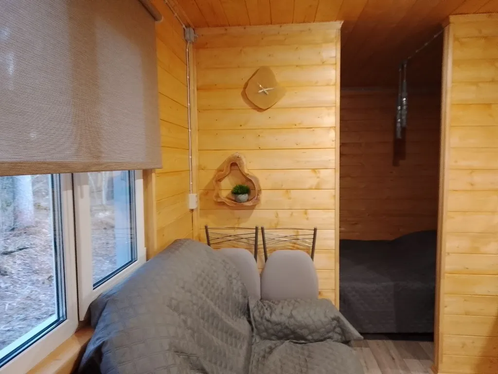 Уютный домик mikkola с видом на лес в Карелии