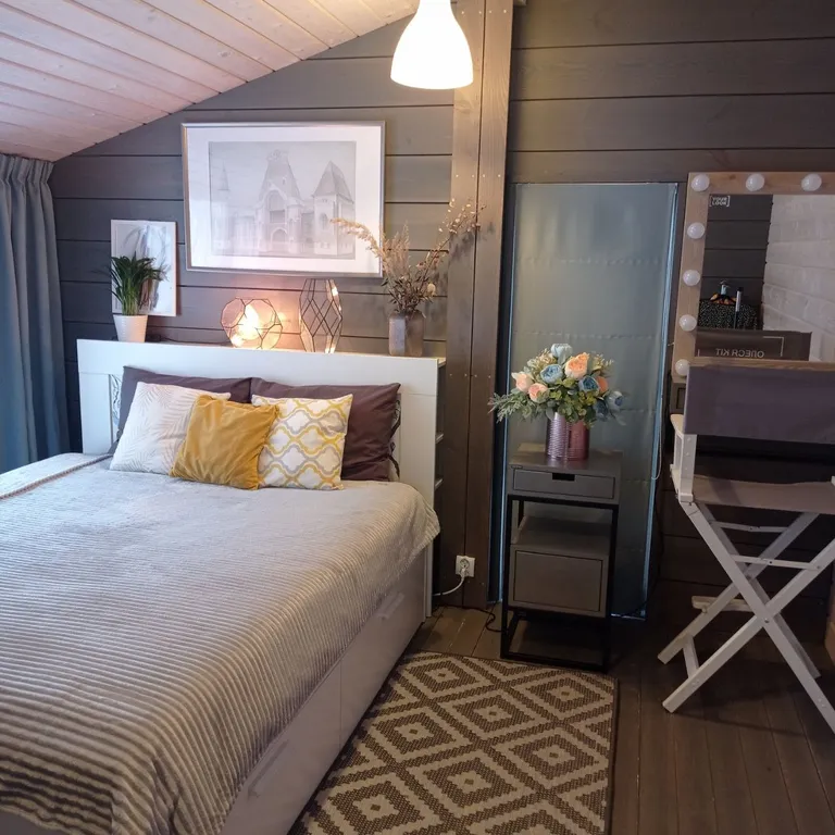 Просторный дом с баней и игровой зоной для детей