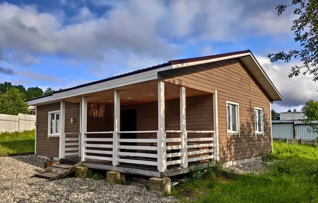 Дом с сауной на дровах