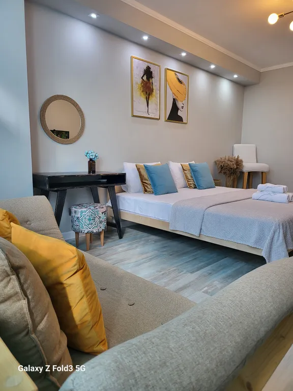 Уютная квартира в центре с видом на ночной город