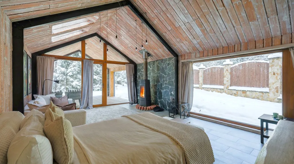 Домик 19 (barnhouse с камином и террасой) 75 м2