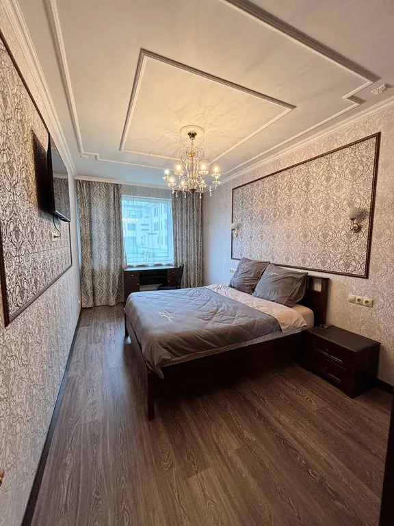 Большая квартира с терассой у охта-парка с дизайнерским ремонтом