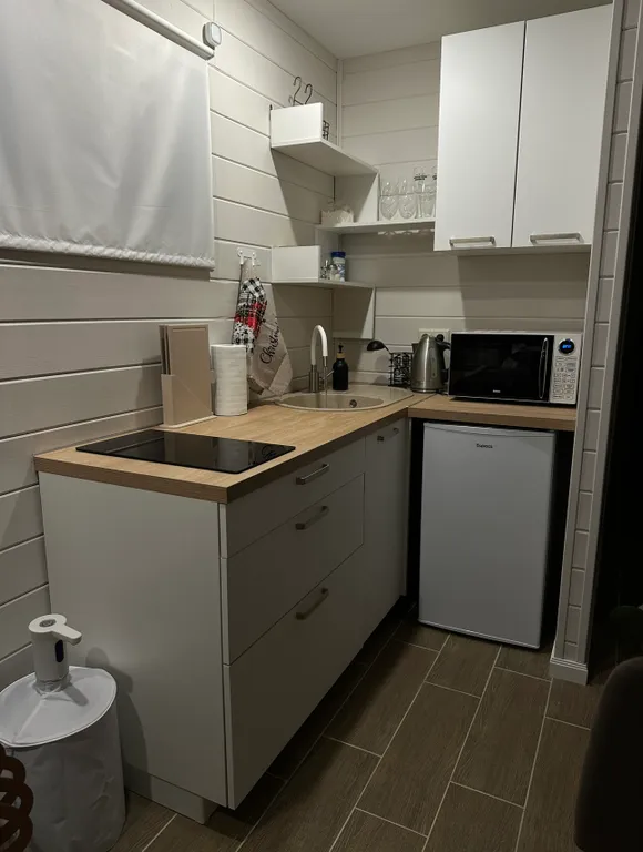 Уютный домик с баней на дровах и чаном