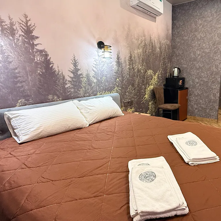 Уютная студия с двуспальной кроватью