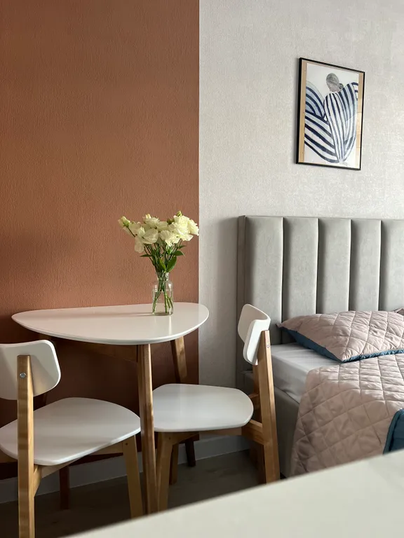 Апартаменты с видом на бассейн и горы