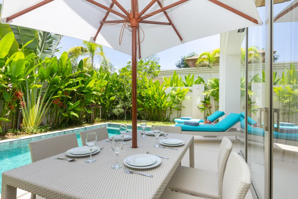 Светлая вилла с 3 спальнями и бассейном Бангтао, Лаян, Лагуна