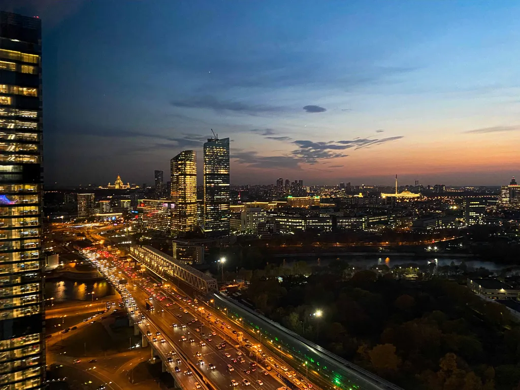 Апартамент в Москва Сити с панорамной ванной