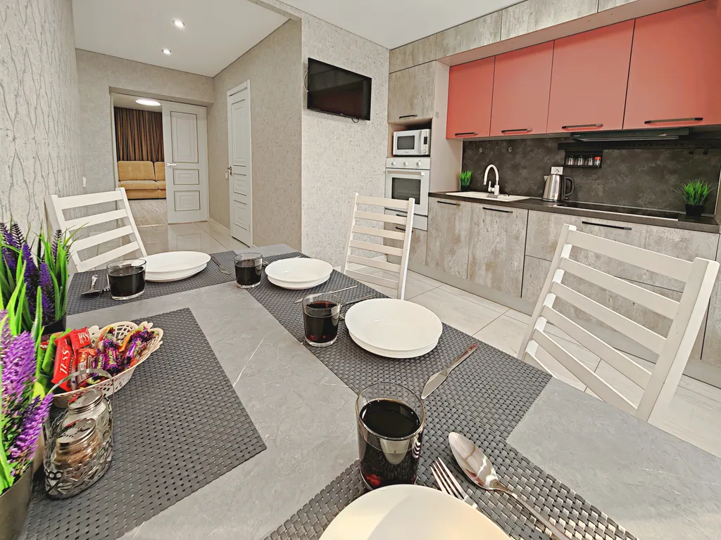 Квартира Сoврeмeннaя дизайнерская двухкомнатная квартира с прекрасным видом — Самара