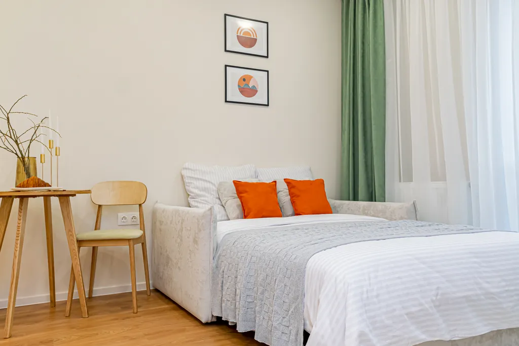 Уютная студия с шикарным видом из окна