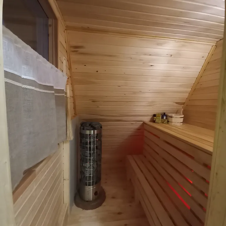 A-frame с сауной