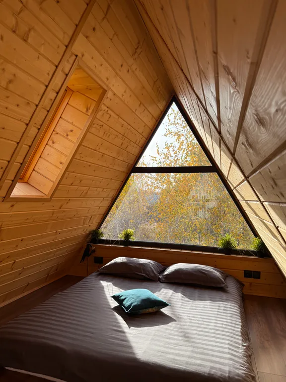 Коттедж Aframe, 2ух этажный дом, глэмпинг — Казань