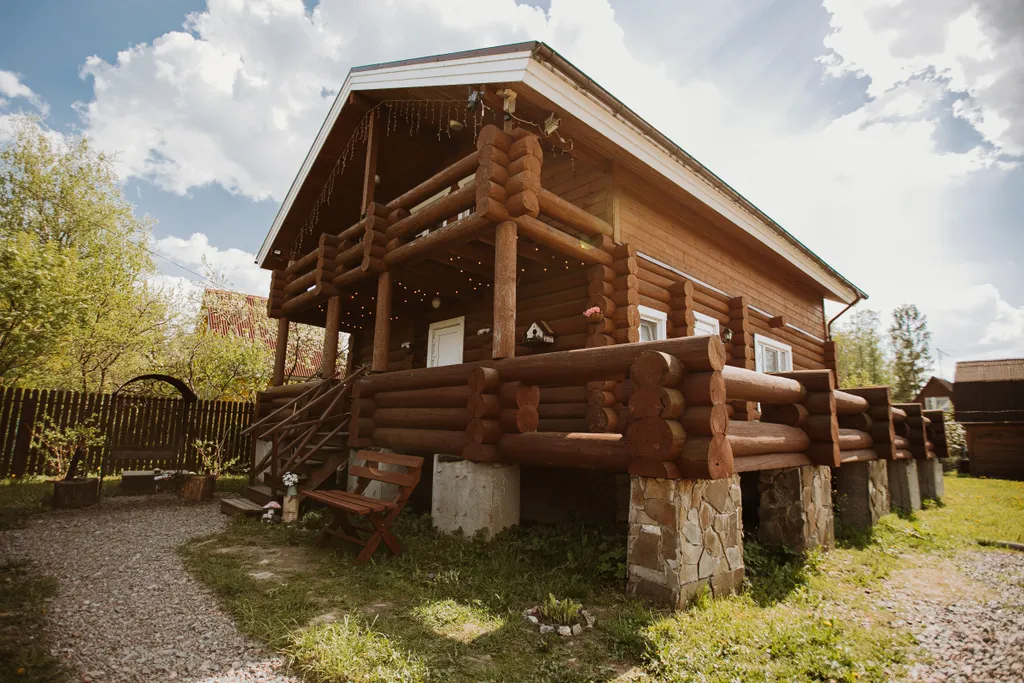 Коттедж с сауной рядом с озером